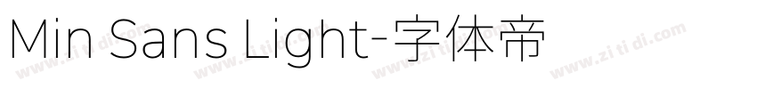 Min Sans Light字体转换